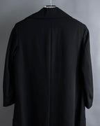 "Y's" Sharp lapel draping tailored coat