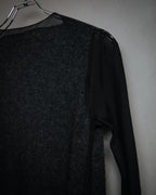 “DRIES VAN NOTEN” 90’s–Early 00’s Cashmere and silk layered belted cardigan