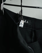 -MOOD MILLÉSIMES- 80’s-90’s black wool intuck wide trousers