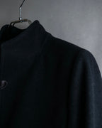"JIL SANDER" 100% cashmere straight line stand collar coat