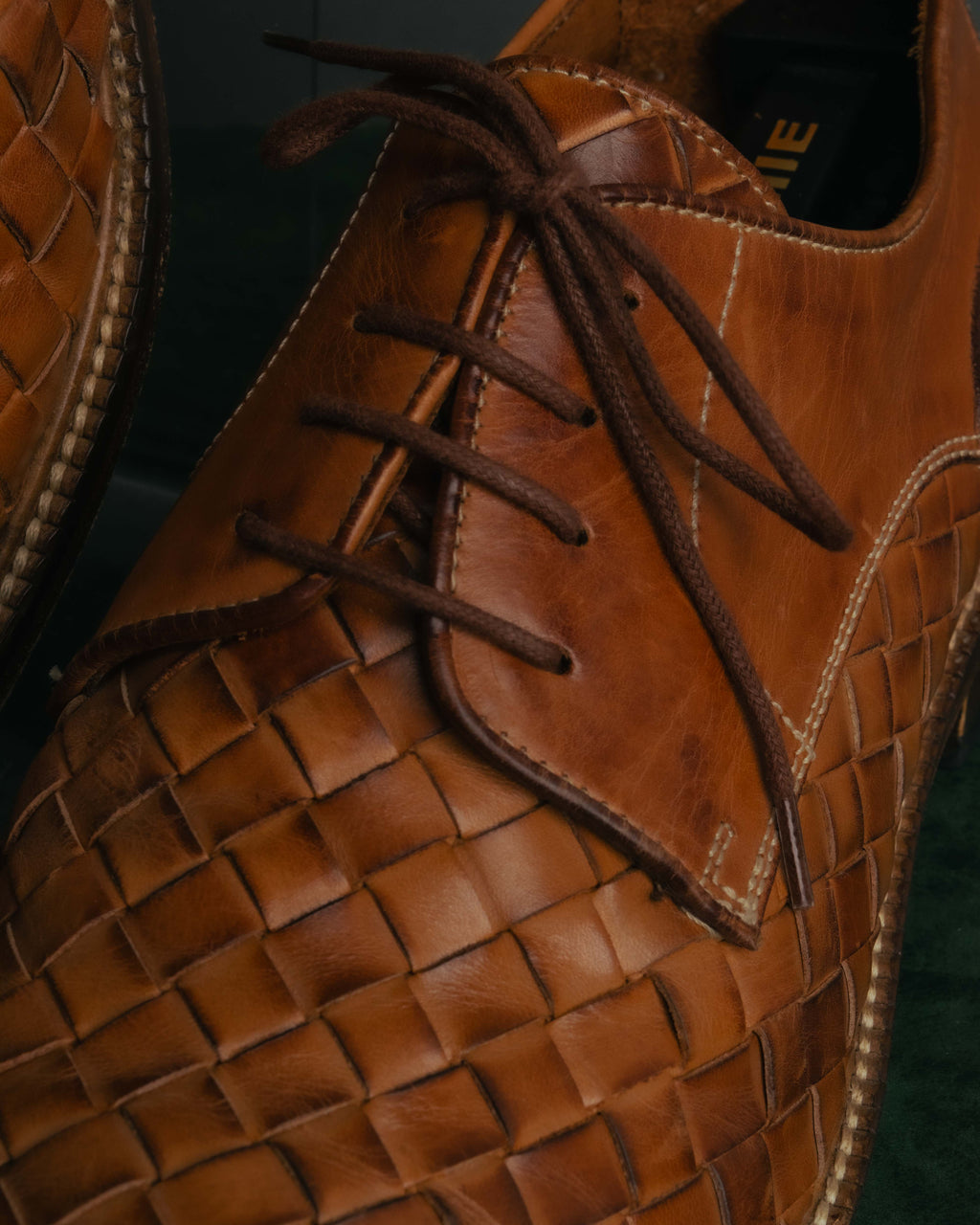 "Vintage" 90’s-00’s Handwoven derby shoes