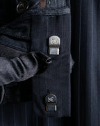 "LOUIS VUITTON" 2 button relaxed tailored jacket & no tuck tapered slacks set up