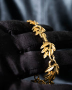 Vintage Leaf-shaped gold bracelet