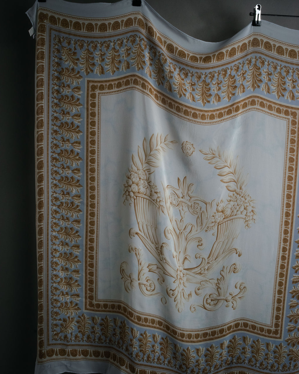 “Christian Dior” 80’s-90’s Classical cornucopia silk scarf