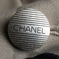 "CHANEL" Large lapel double breasted straight line coat