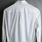 "BALENCIAGA" Gathered design box cut white shirt