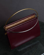 "Cartier" Curved handle design leather wallet bag