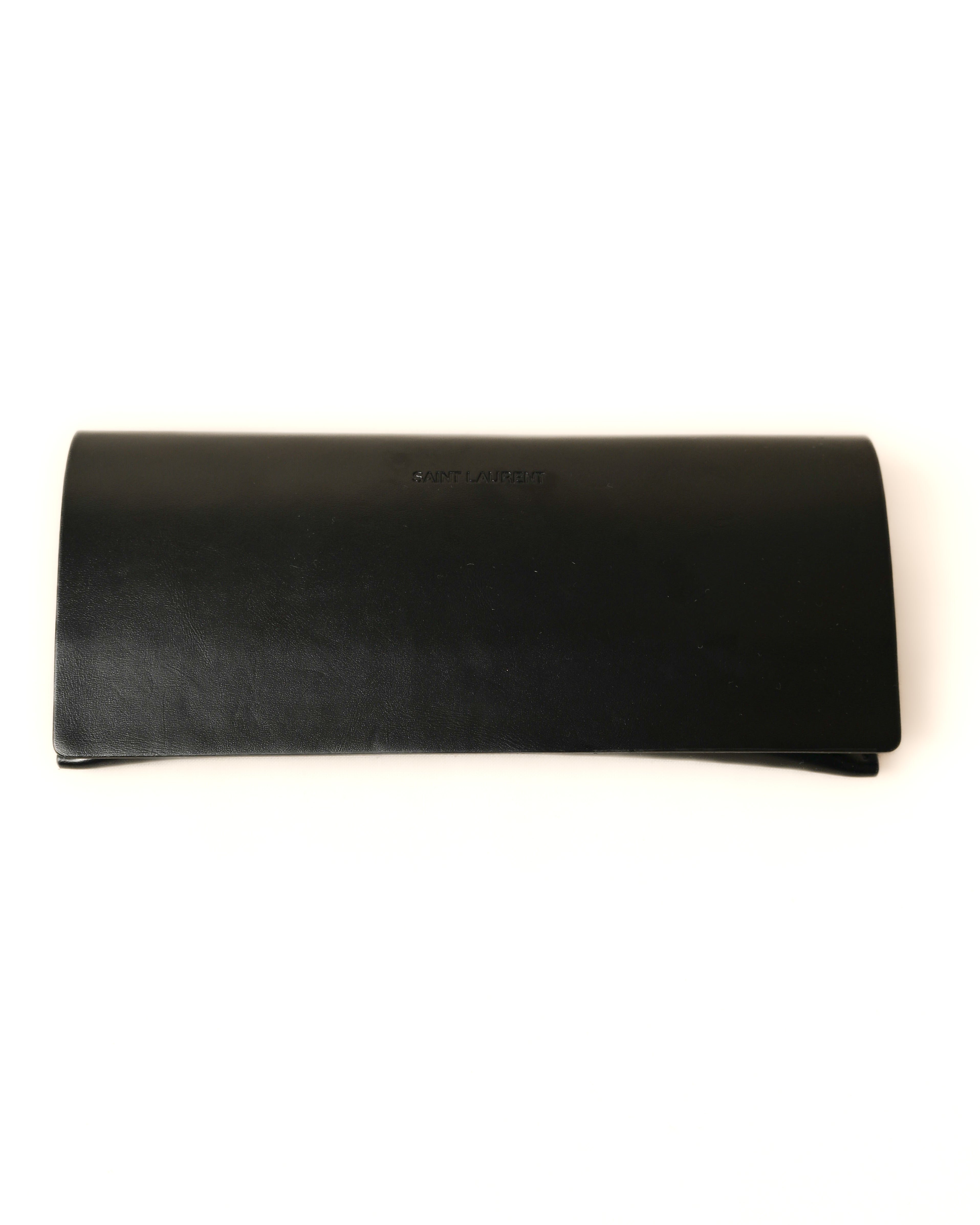 SAINT LAURENT/ Square Flame Black Rimmed Glasses