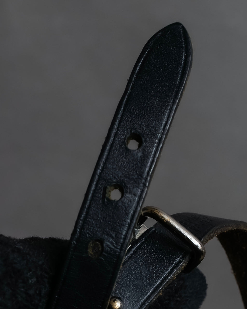 "HERMES" Layered design leather belt