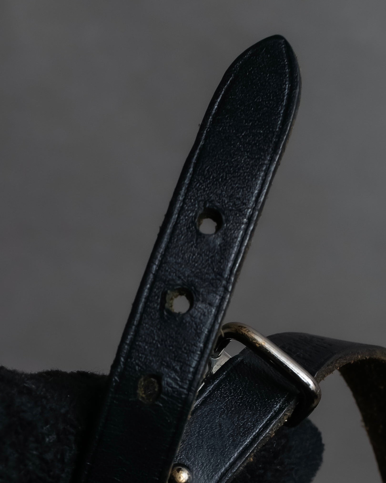"HERMES" Layered design leather belt