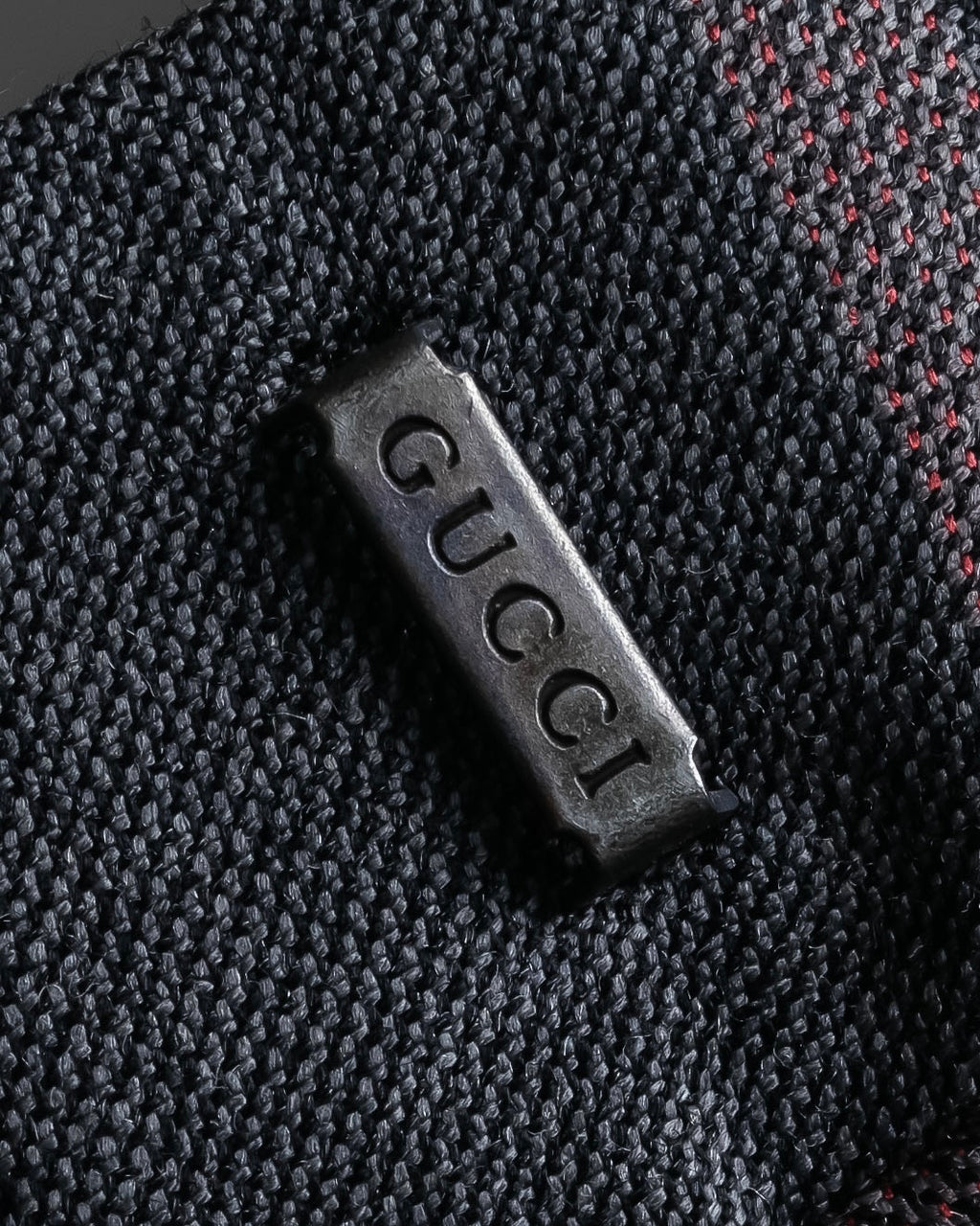 "GUCCI" Glen plaid wool wide tapered slacks