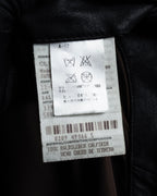 "HUGO BOSS" Oversized calf leather tailored jacket