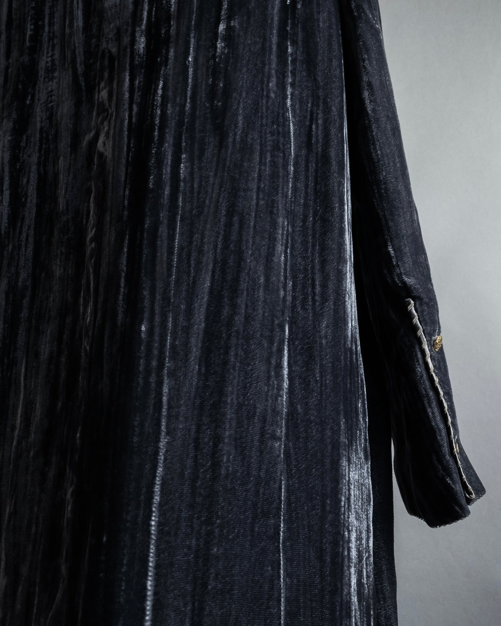 -SPECIAL- "CHANEL" 90's-00's Crushed velvet long dress