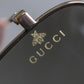 "GUCCI" Gold frame square frame sunglasses