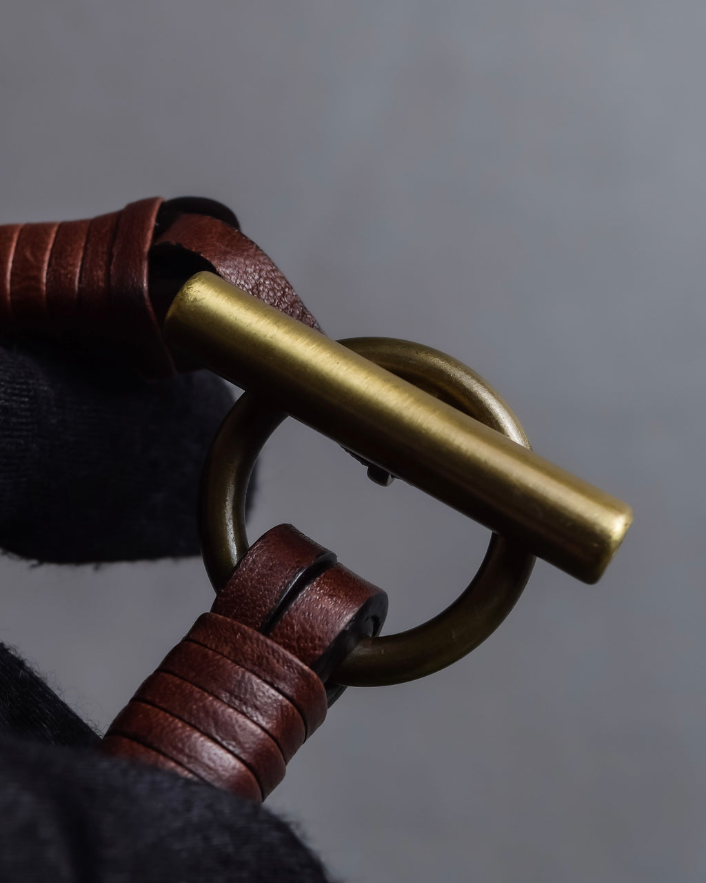 "CELINE" Bundled wrap leather layered belt