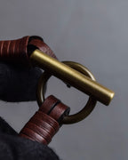 "CELINE" Bundled wrap leather layered belt