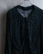 "HERNO" Laser cutwork design structured black dress