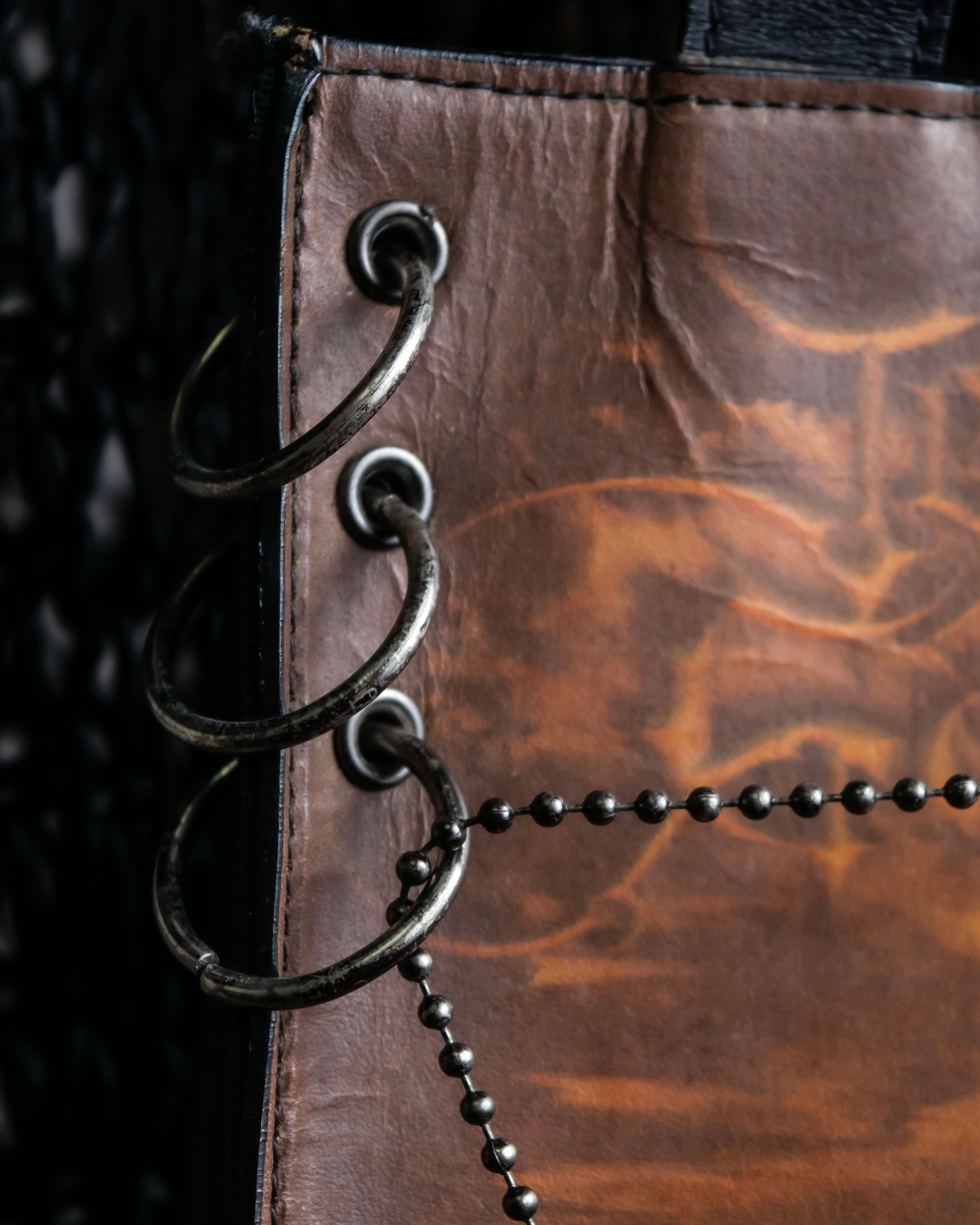 “Jean Paul Gautier” gargoyle printed hand bag