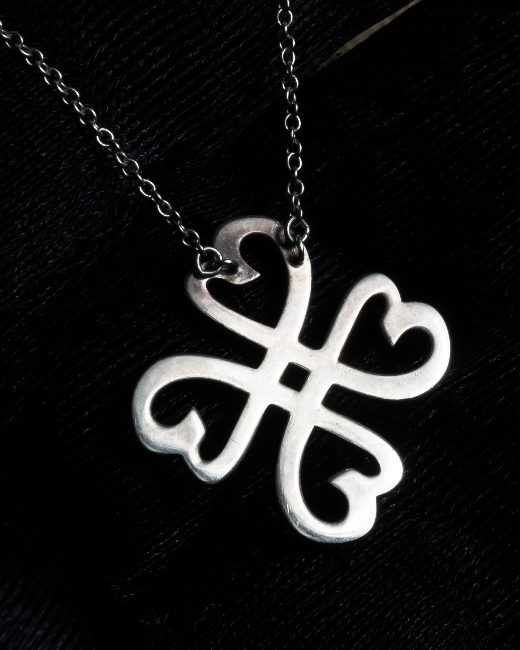 "Tiffany&Co" Clover motif silver 925 necklace