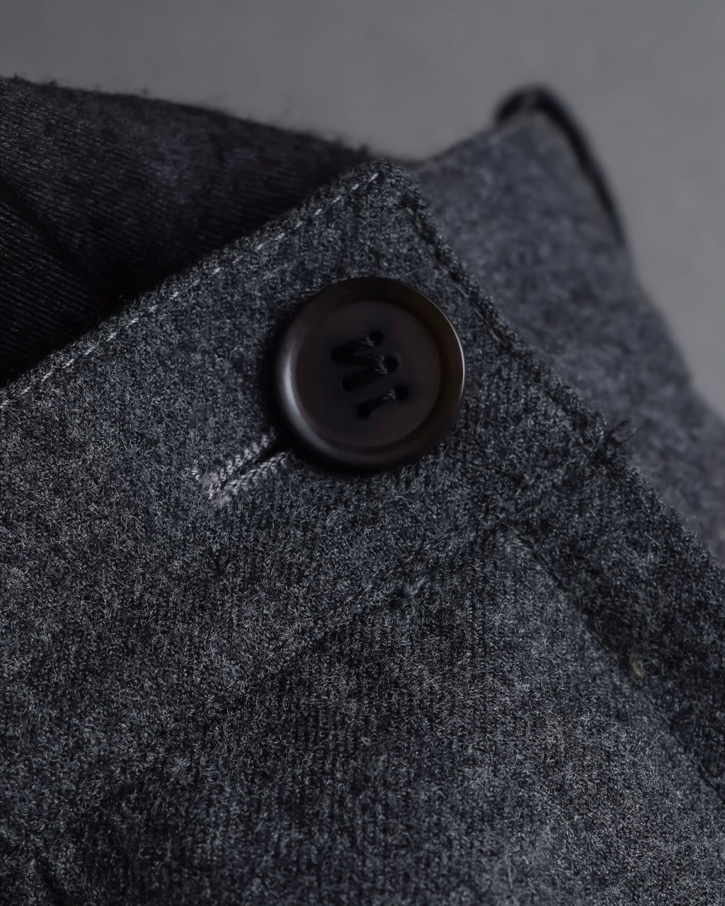 "HERMES" Margiela period semi-flared wool skirt