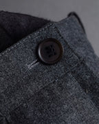 "HERMES" Margiela period semi-flared wool skirt