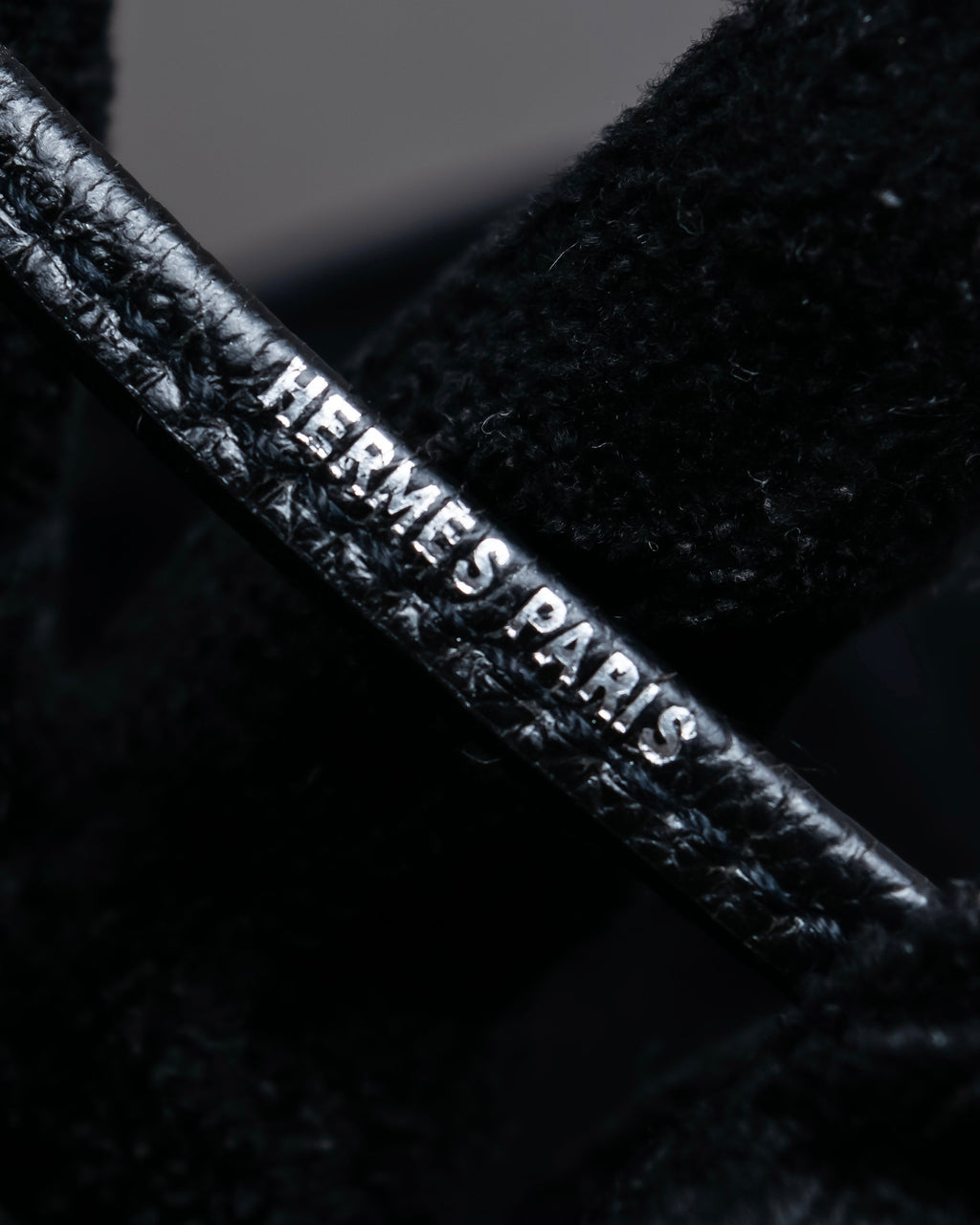 "HERMES" Le Sifflet à Ultrason series whistle motif leather necklace