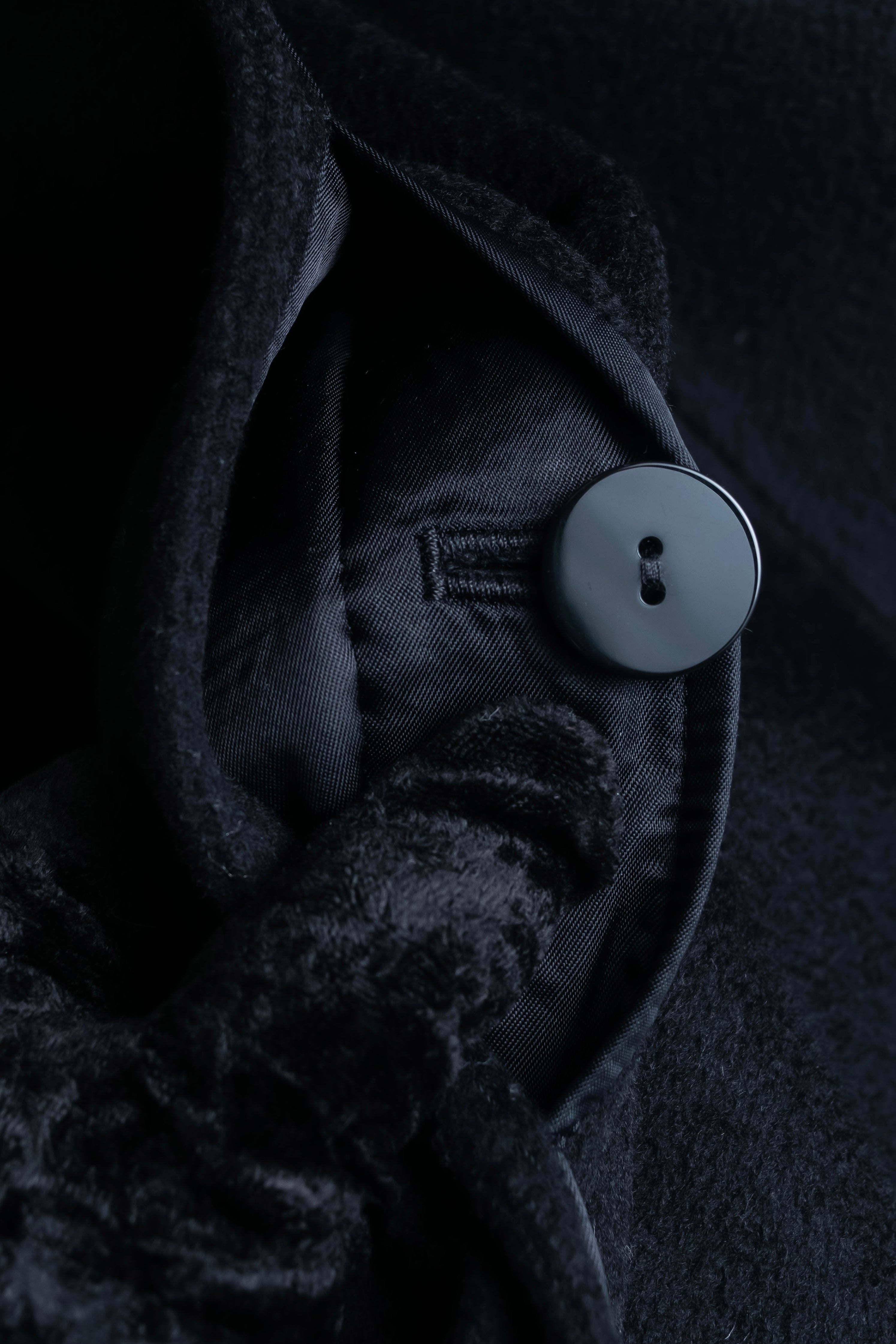 "Max Mara" Stand neck fly front mid length coat