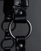 -SPECIAL- "YVES SAINT LAURENT"
00's Tom Ford period stacked ring design horizontal leather bag