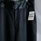 "SISLEY" Waistline switching design wide tapered slacks