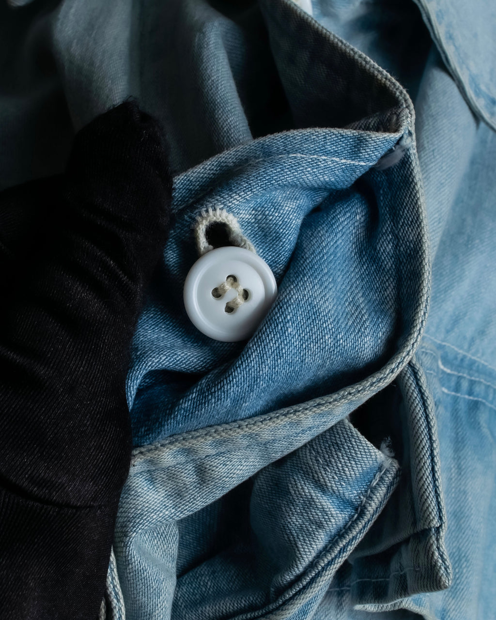 "COMOLI" Flap pocket design oversized denim jacket