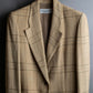 "Christian Dior" Glen check pattern beautiful shape tailored jacket