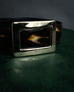 “Roger Vivier” 2010’s Patent tortoiseshell buckle belt