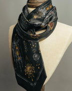 "Gianfranco Ferré" 90's Baroque print silk necktie