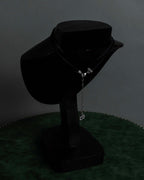 "DIOR" Velvet ribbon design star motif choker