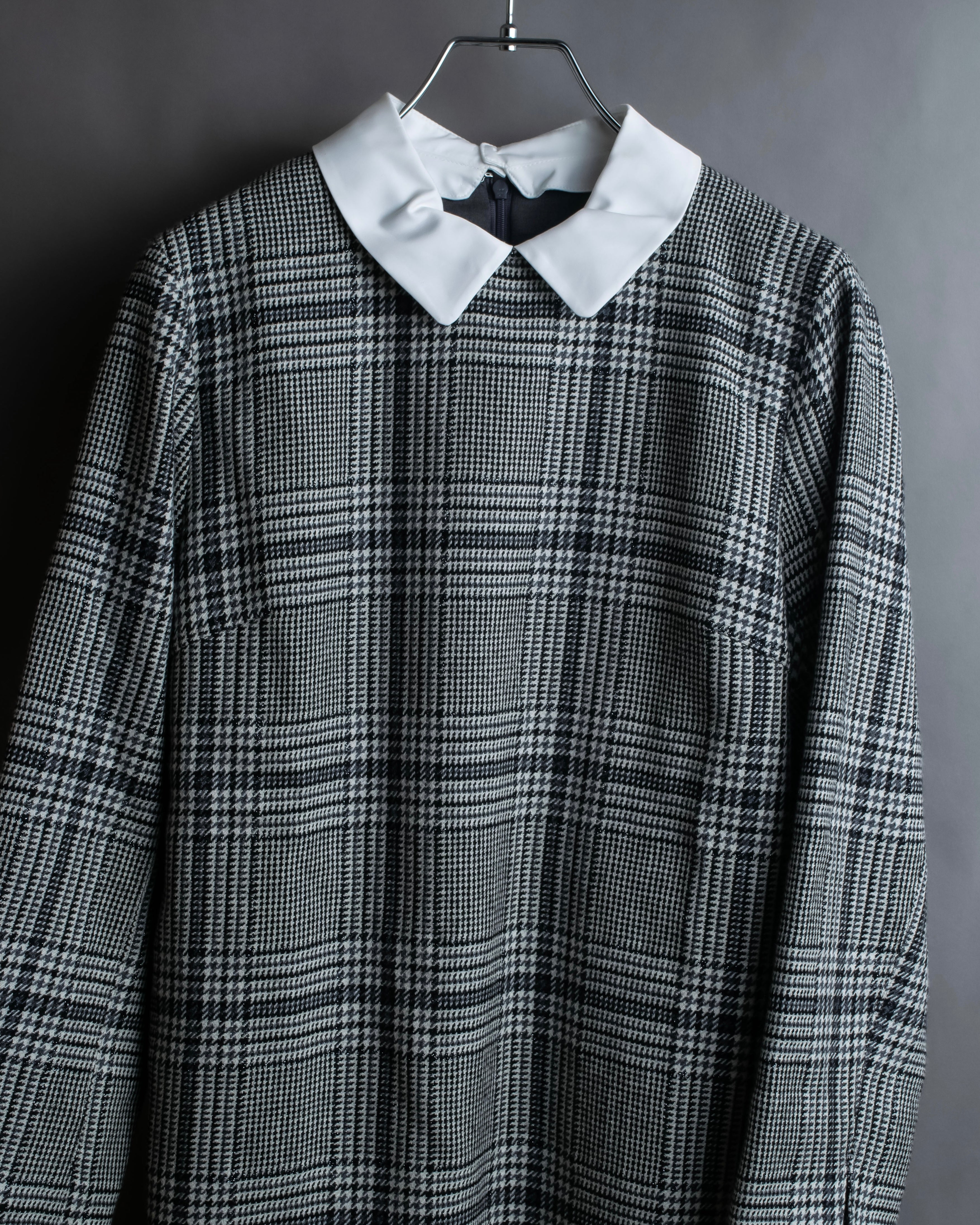 "MACKINTOSH" Glen check pattern straight line dress