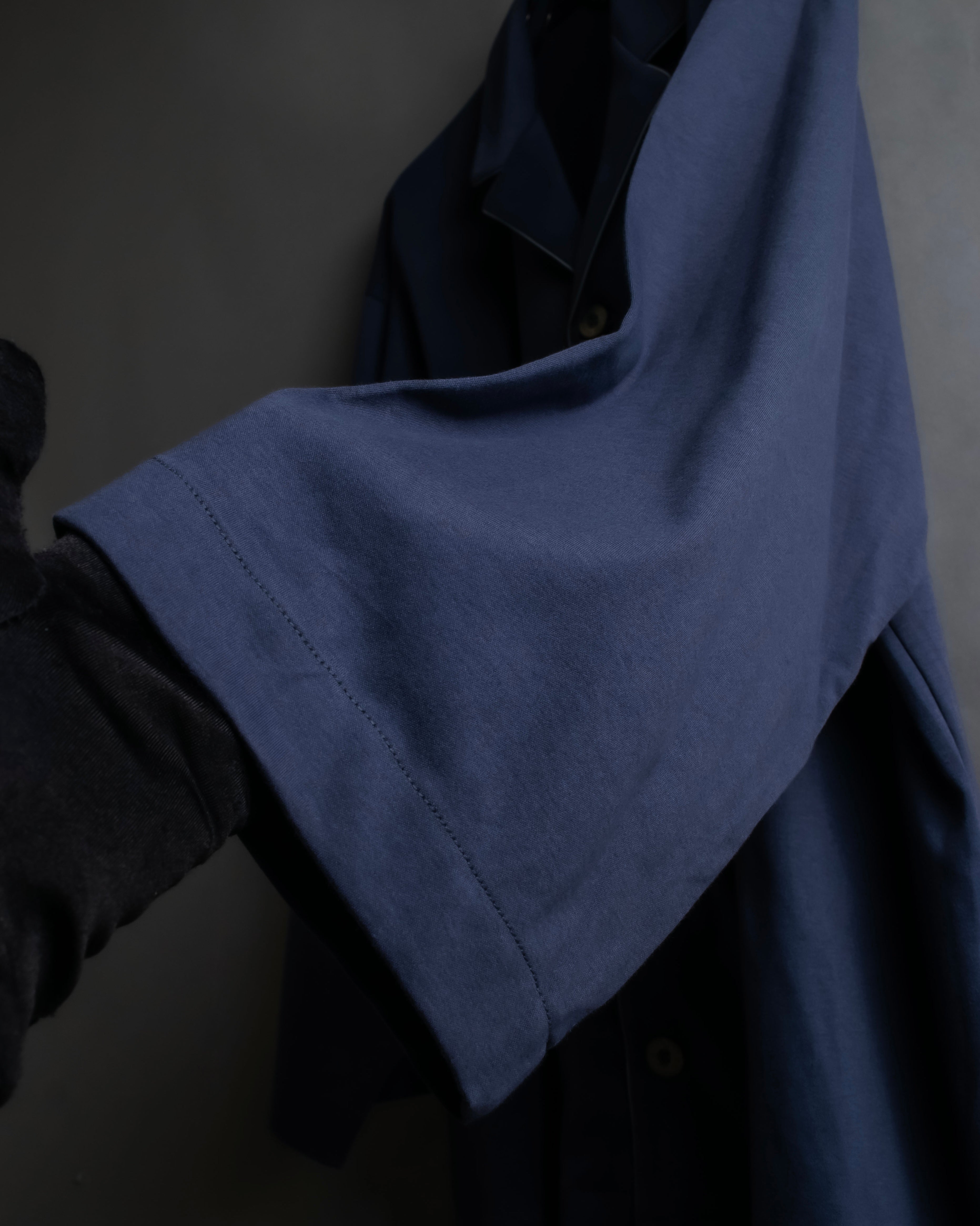 "CELINE" Piping design blue pajama set up