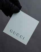 "GUCCI" GG mark embossed leather horsebit long wallet