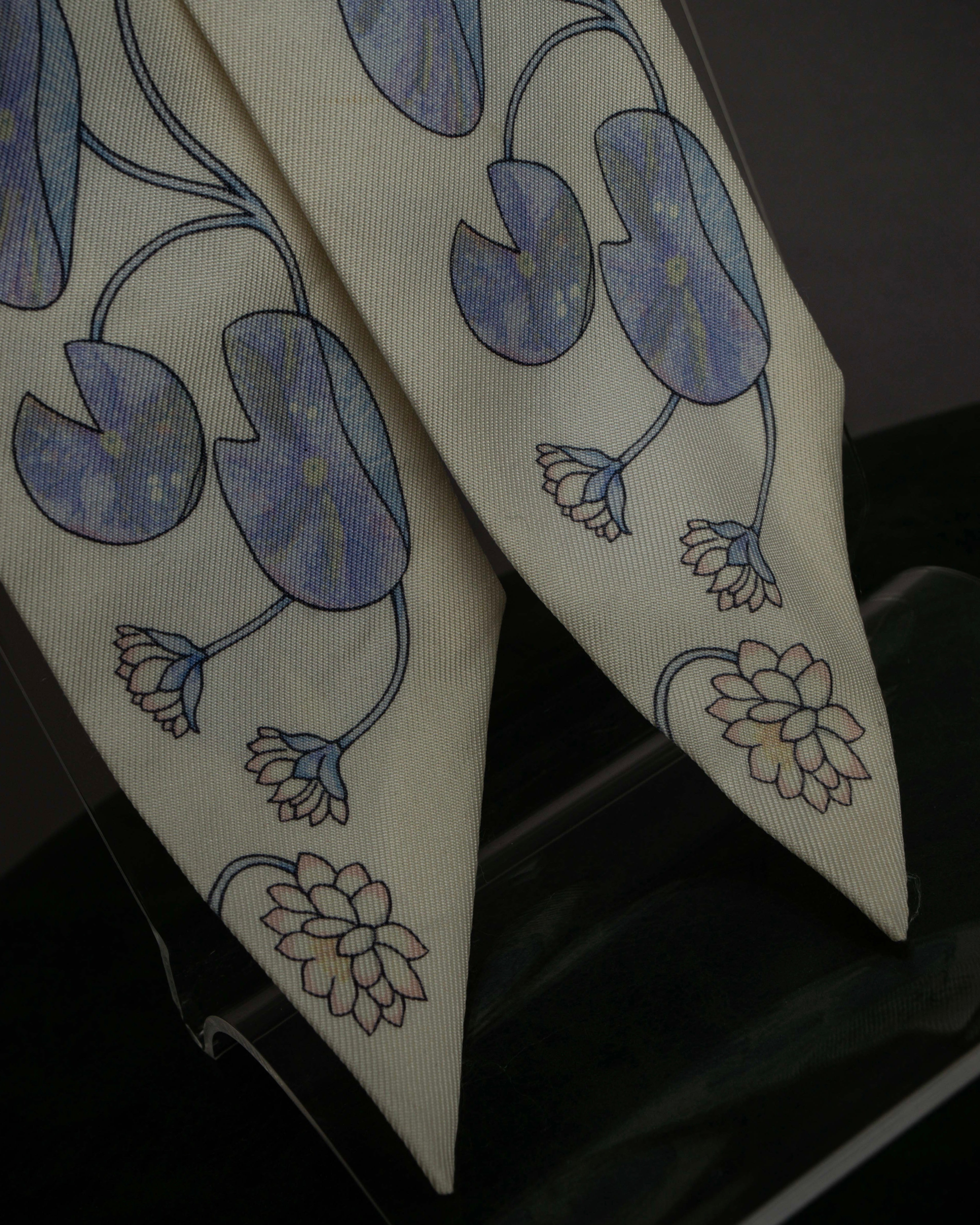 "HERMES" Un Jardin Sur le Nil silk twilly scarf