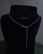 "Tiffany&Co" Elsa Peretti infinity cross silver necklace