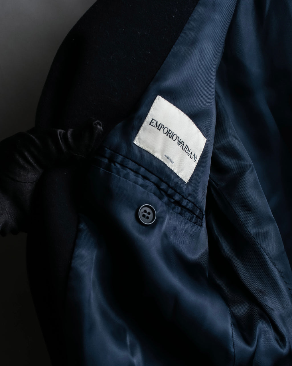 "EMPORIO ARMANI" Single-breasted oversized chester coat