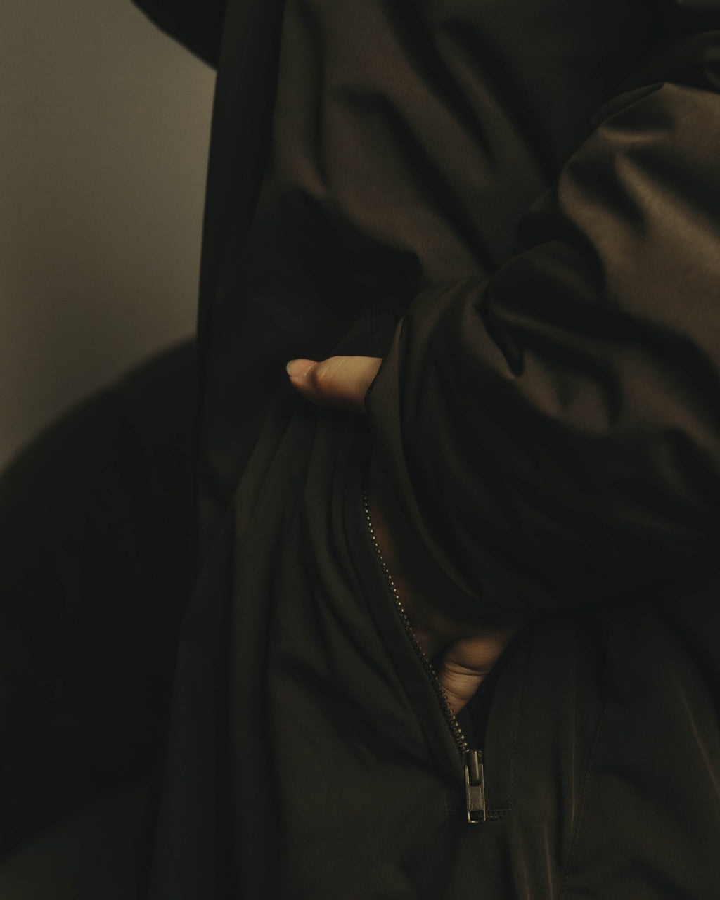 -SPECIAL- "ISSEY MIYAKE MEN" 80's Sculptural padded parachute long coat