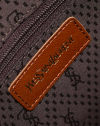 "YVES SAINT LAURENT" Studded Y design open-top leather tote bag