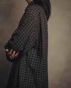 -SPECIAL- “HERMES” 90’s-00’s Windowpane checked sellier button shirt