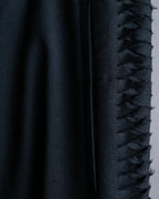 "MAISON MARGIELA" Side cross fringe design wool tapered slacks