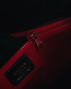 "CELINE" 90’s structured turnlock top handle bag