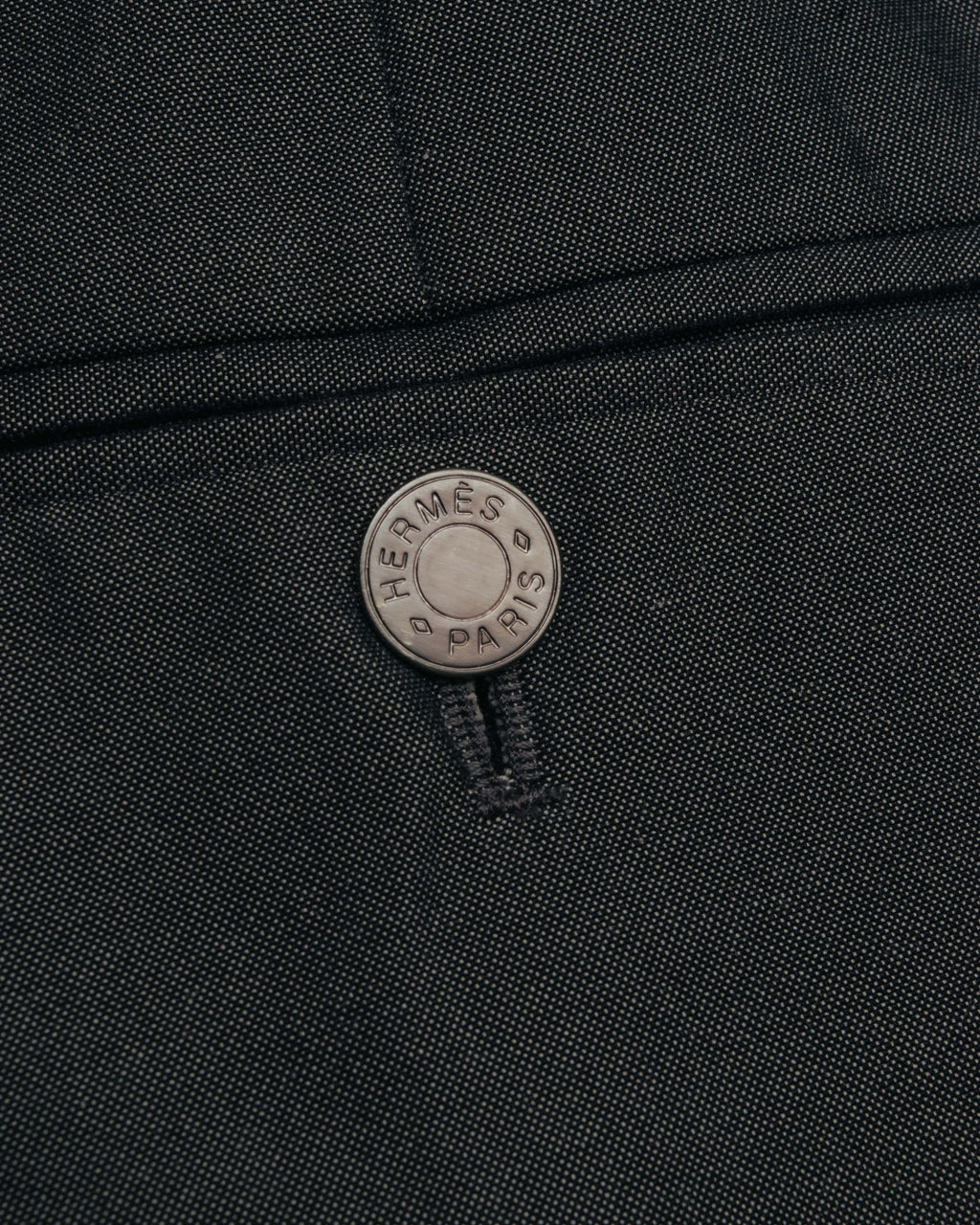 -SPECIAL- “HERMÈS” 1998-00’s Leather trimmed tailored trousers