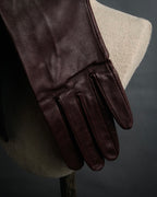 “Christian Dior” 1980’s-90’s Bow detailed leather gloves