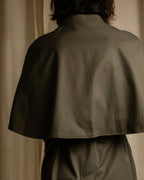 "BURBERRYS" Cape-attached design stand collar coat