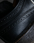 "THOM BROWNE" Wingtip design rubber sole leather shoes