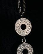 “TIFFANY & CO.” 2000’s 1837 three drop circle pendant